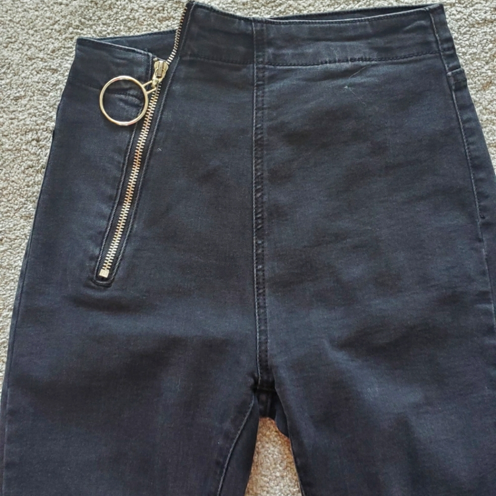 Black/gray jeans- denim XXS